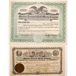 Two Milltown Stock Certificate