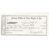 Image 1 : Rare Territorial Van Wyck Assay Receipt
