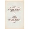 Image 1 : Two Walker Lake Copper Mining Company Prospectuses