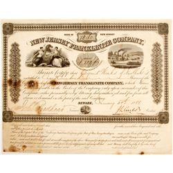 Extremely rare New Jersey Franklinite Company Stock