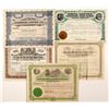 Image 1 : 5 Various Mining Stock Cert