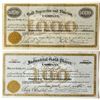 Image 1 : Two Similar Design 1890s New Mexico Mining Stock Certificates