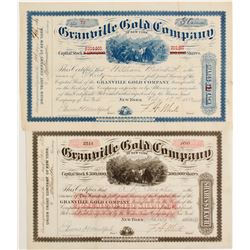 Granville Gold Company of New York Stock, Two Different Colors