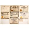 Image 1 : Seven Oregon Mining Stock Certificates