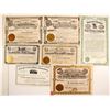 Image 1 : Six Oregon  Mining Stocks , one bond