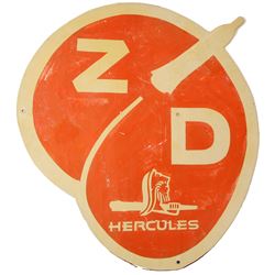 Zero Death-Hercules Powder Tin Sign