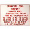 Image 1 : Sunnyside Coal Tin Sign