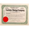 Image 1 : Carlisle Mining Company stock certificate