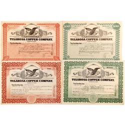 Four Tularosa Copper Company stock certificate