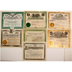 Seven Mineral capital stock certificates