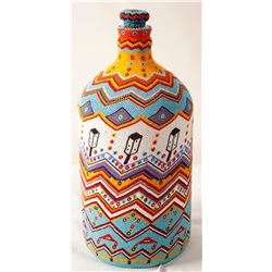 Polychrome Beaded Bottle