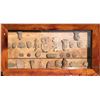 Image 1 : Framed Collection of Clay Sculptures