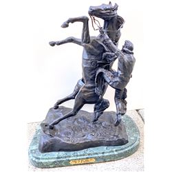 Bronze Sculpture (25  Tall) by A.S. Collectors