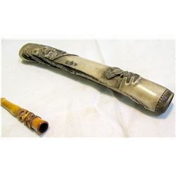 Oriental Carved Bone Instrument