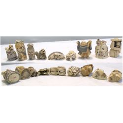 Ornate Signed Oriental Figurines