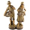 Image 1 : Young Boy and Girl Plaster Sculptures