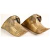 Image 1 : Pair of decorative brass shoes