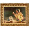 Image 1 : Painting of Native American, signed by Winnie Wells