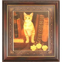 Print of Yellow Tabby Cat