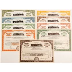 Akron, Canton & Youngstown Railroad Co - 9 certificates