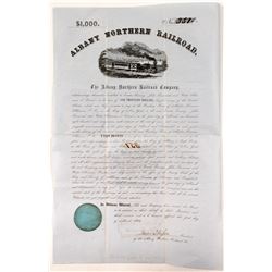 Albany Northern Railroad$1,000 Bond