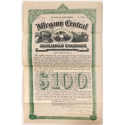 Allegany Central Railroad Co Second Mortgage Gold Bond