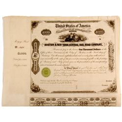 Boston & New York Central Rail Road Company Mortgage Bond