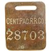 Image 1 : Central Pacific Railroad Baggage Tag