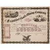 Image 1 : Fancy Proof Speciman Stock Certificate for the Frankfort Gold Mining Company