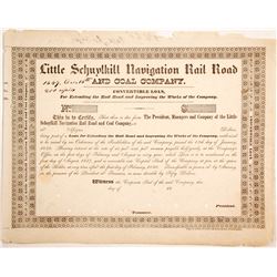 Little Schuylkill Navigation Rail Road and Coal Loan Cert