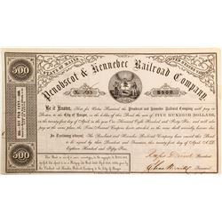 Penobscot & Kennebec Railroad Bond