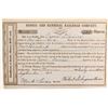Image 1 : Peoria and Hannibal Railroad Stock with Phony Mark Twain Sig