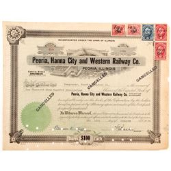 Peoria, Hanna City and Western Railway Stock