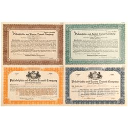 Philadelphia and Easton Transit Certs (4)