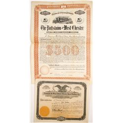 Pottstown & West Chester Electric Street Railway Stock and Bond