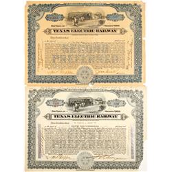 Texas Electric Railway Stocks (2)