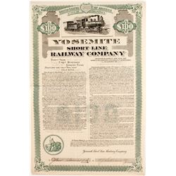 Yosemite Short Line Railway Company Bond