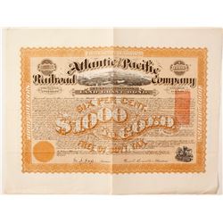 Atlantic and Pacific Rail Road  Company bond