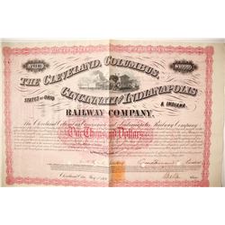 Cleveland, Columbus & Cincinnati RR Bond