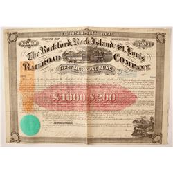 Rockford, Rock Island and St Louis Rail Road Company bond