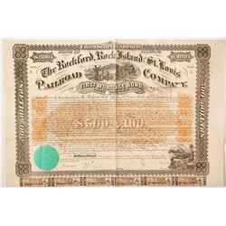 Rockford, Rock Island and St. Louis, Railroad Company bond