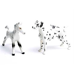 2 Beswick animals, Dalmatian (repair to tail) and pony