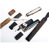 Image 1 : 4 bone and bakalite cut throat razors and strop