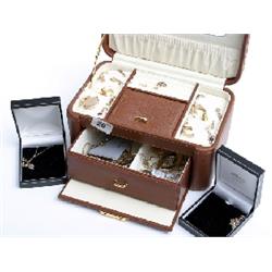 Box assorted 9ct gold plus costume jewellery