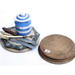 Collection of kitchen ware to include TG Green, breadboards etc.