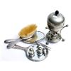 Image 1 : Collection silver hallmarked brushes, bottles, compact etc.