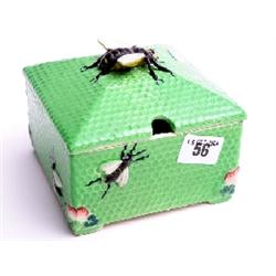 Crown Devon honey pot and Crown Devon style vase, impressed HM & Co.