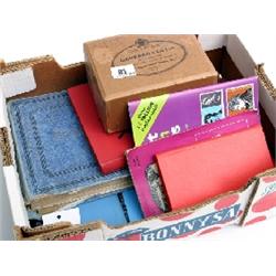 Box of assorted stamps