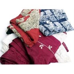 Quantity of Victorian and later silk plus christening dress