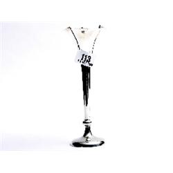 Silver trumpet vase 7.5" high by CE Williams Birmingham 1903